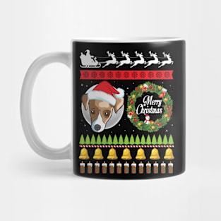 Whippet Dog Face Noel Costume Merry Christmas Ugly Sweater Mug